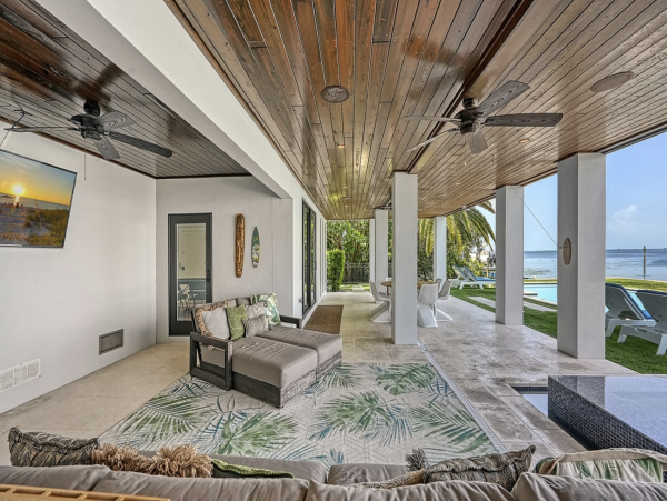 Bayfront Luxury Vacation Rental in Holmes Beach with Private Dock, Pool & Spa